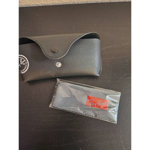 Ray Ban 100% UV Protection Soft Leather Eye Glass Case With Cloth